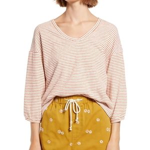 Madewell Wild Ginger Stripe Sweatshirt